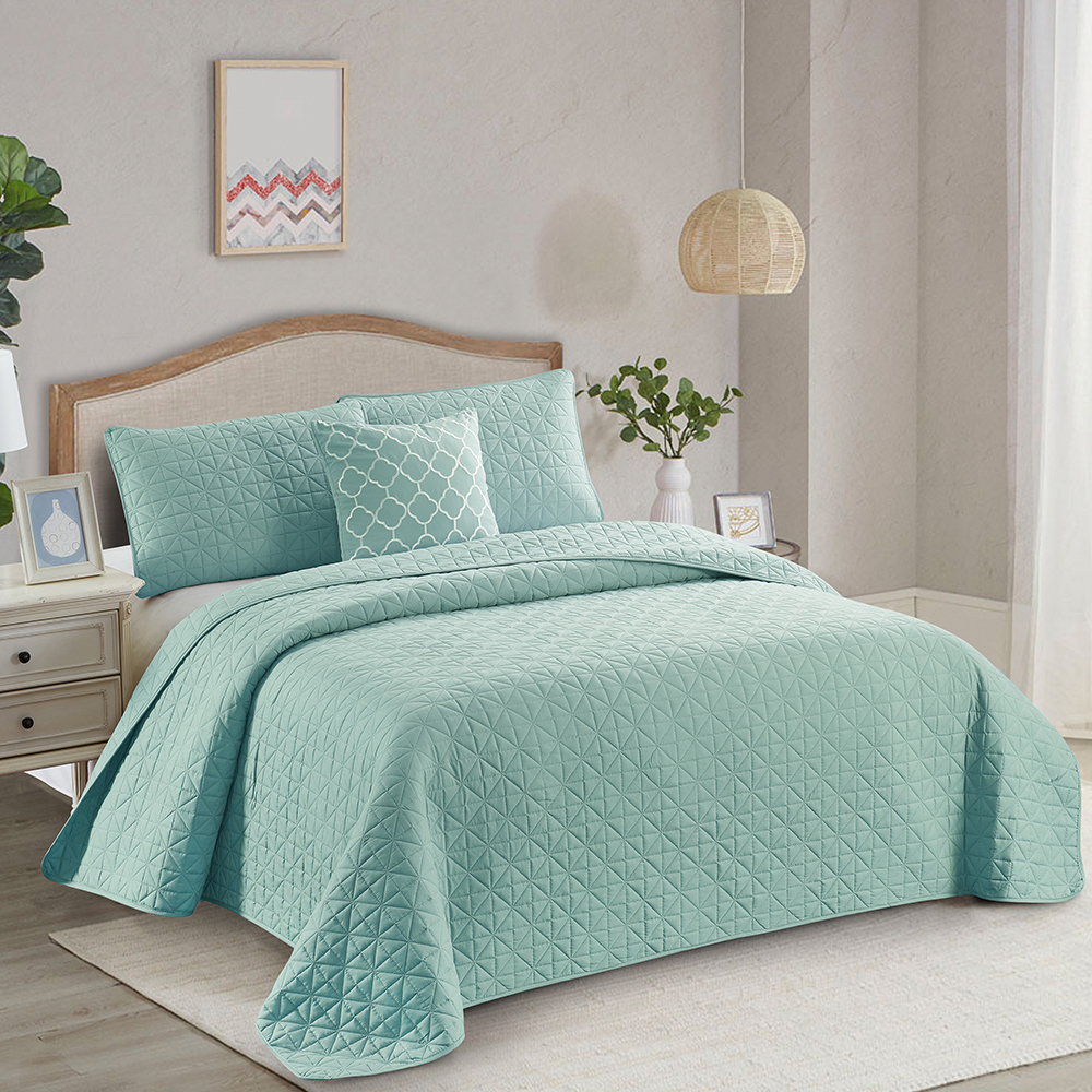 99,99% polyesterová pevná látka Reverzibilní přikrývka na kryt lůžka 3-piece